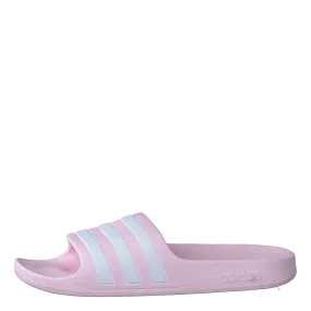 Adilette Aqua Slides Kids Clear Pink / Cloud White / Clear Pink