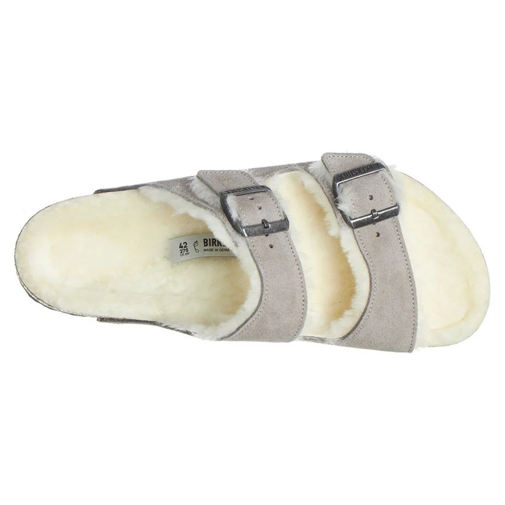 Arizona Shearling Suede Leather Unisex Sandals