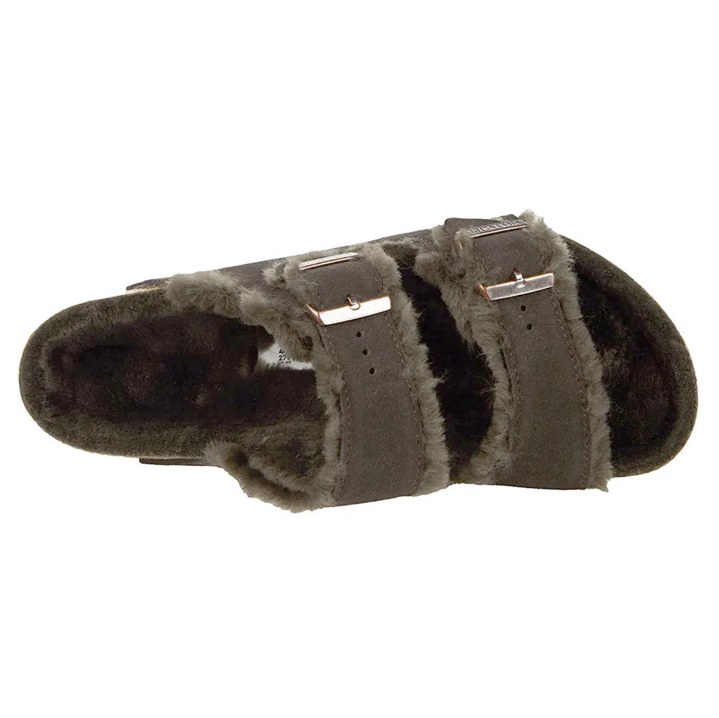 Arizona Shearling Suede Leather Unisex Sandals