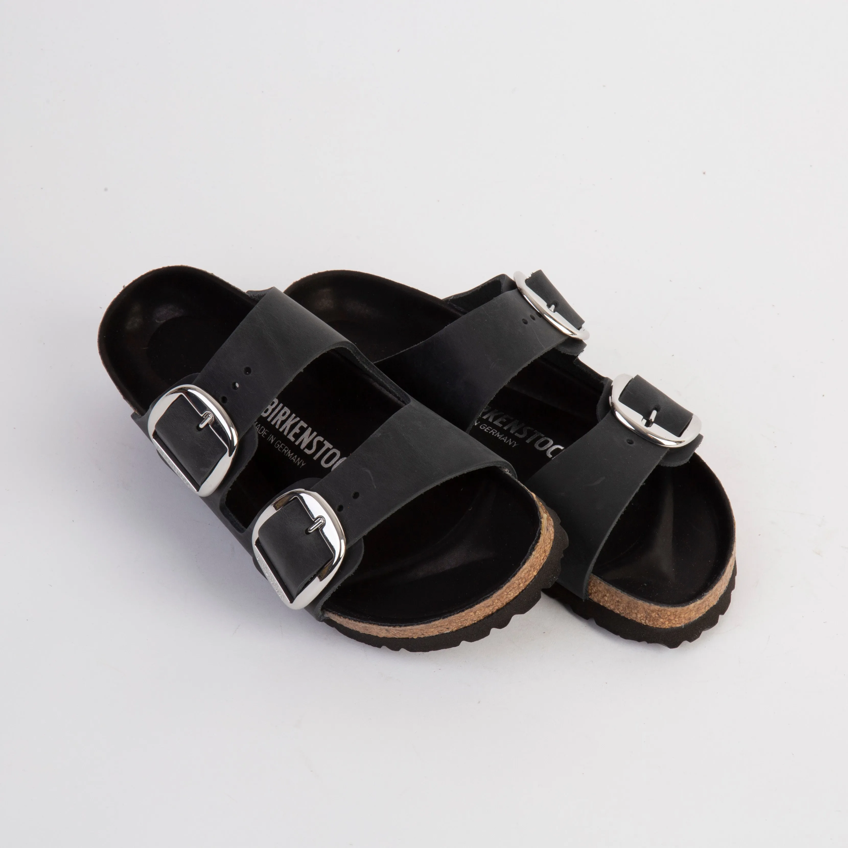 BIRKENSTOCK SANDALS - ARIZONA BIG BUCKLE NARROW FIT - BLACK