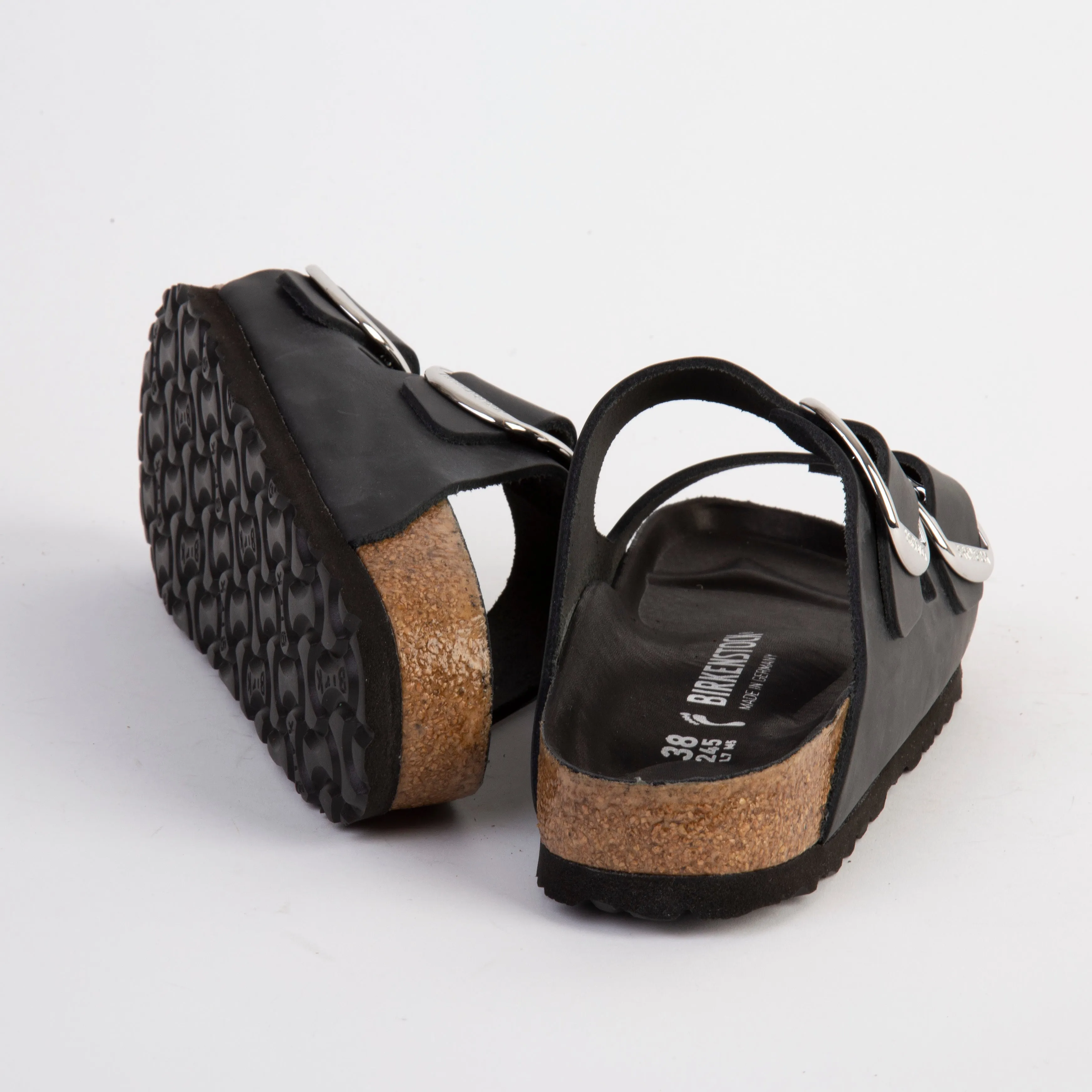 BIRKENSTOCK SANDALS - ARIZONA BIG BUCKLE NARROW FIT - BLACK