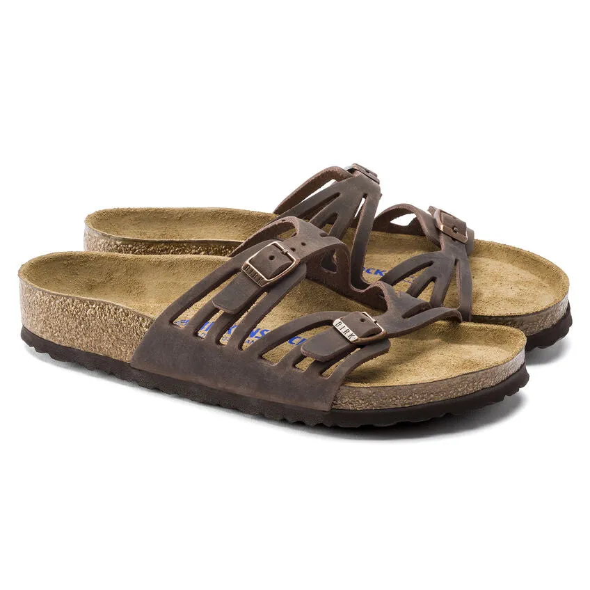 Birkenstock Women's Granada Soft Footbed - Habana | Oiled Leather 092651