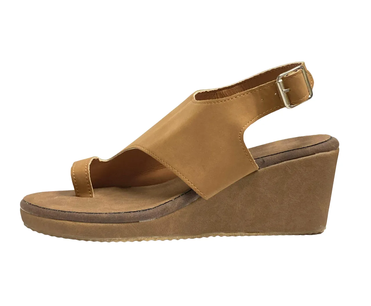 Brown Platform Slingback Sandal