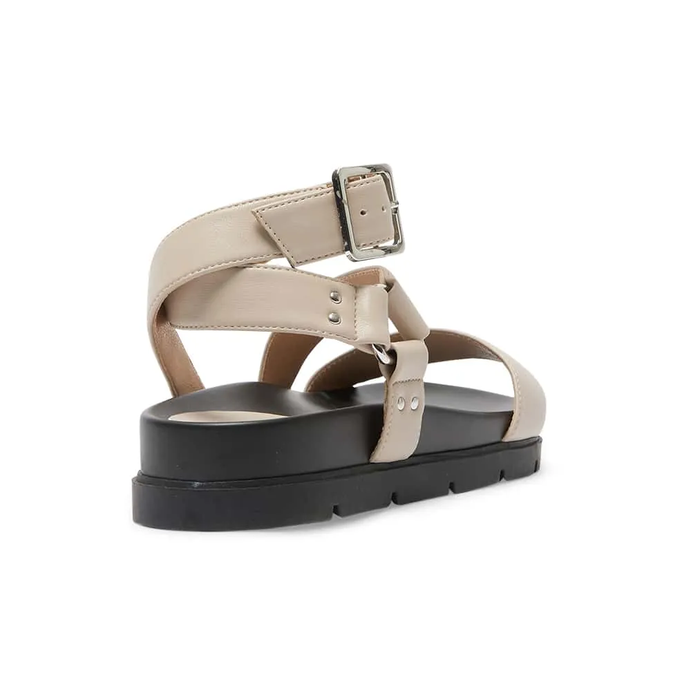 Cancun Sandal in Nude Smooth