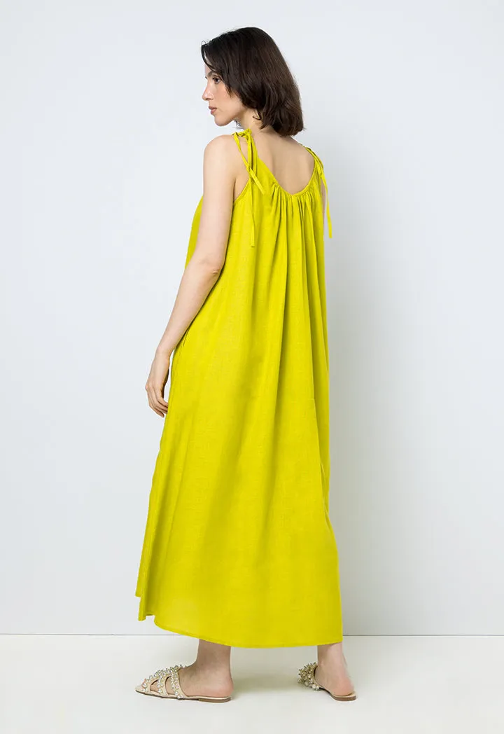 Choice Adjustable Strap Midi Dress Lime