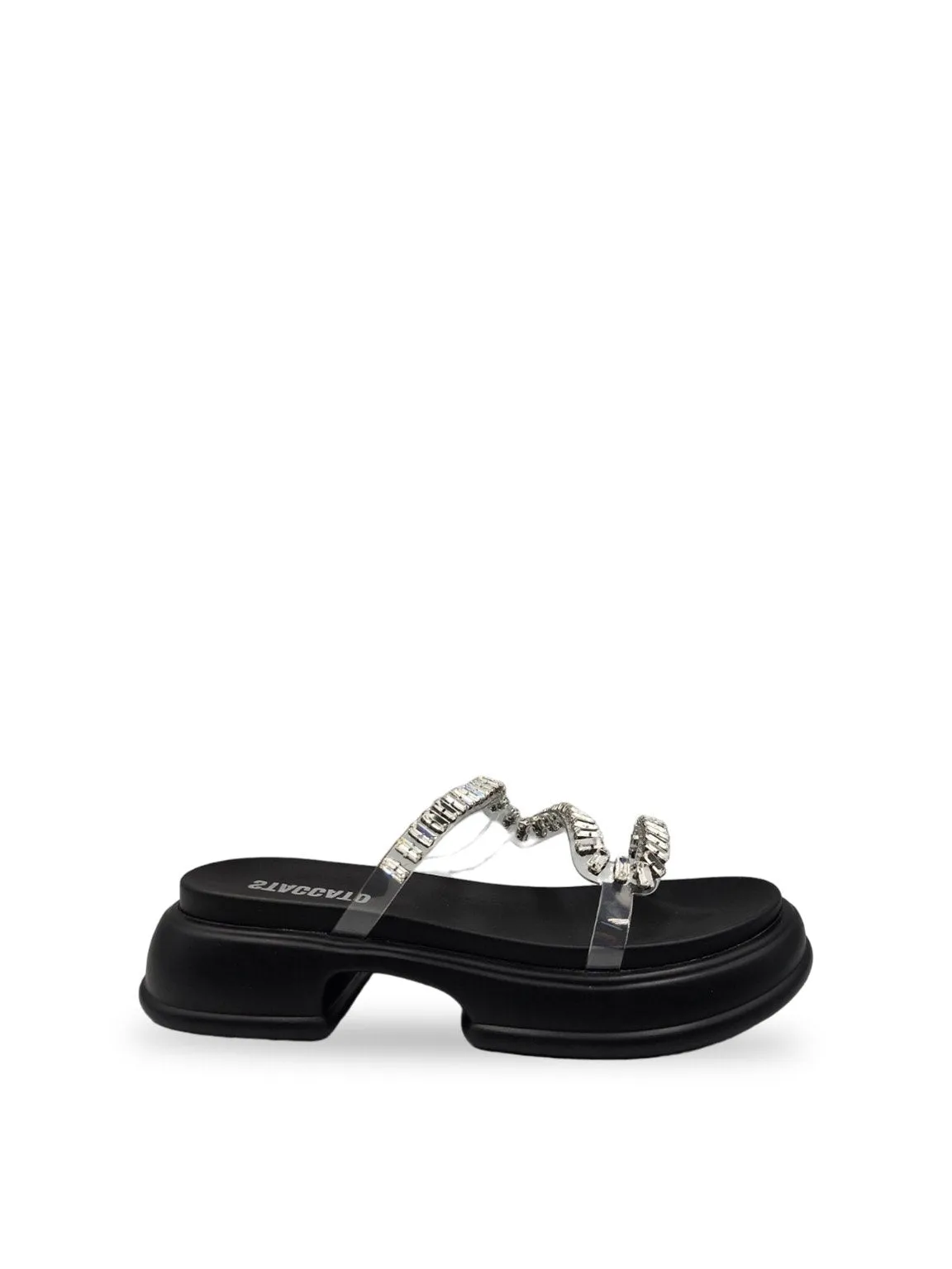 Crystal Strappy Easi Flat Sandals