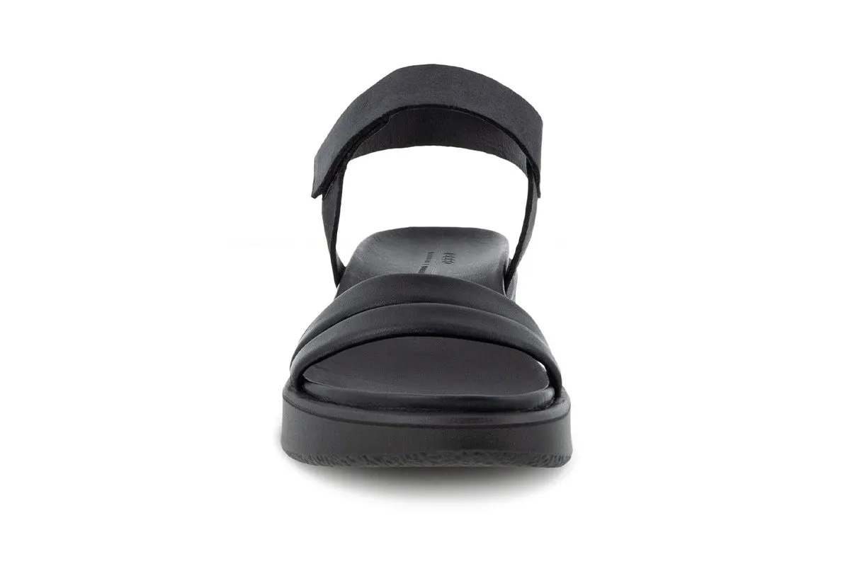 Ecco Flowt Wedge Black/Black Womens