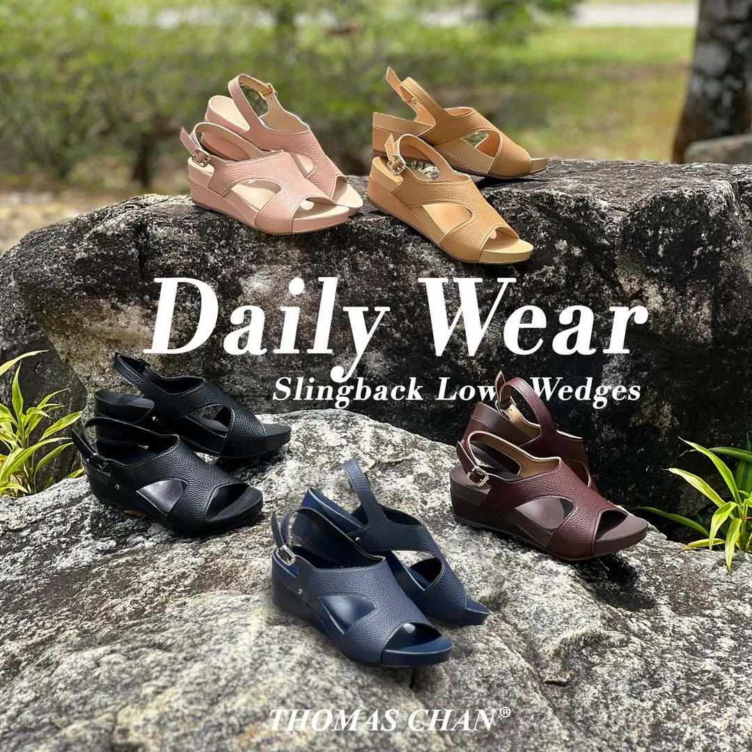 [EXTRA 20% off at cart] Daily Wear Slingback Low Wedges