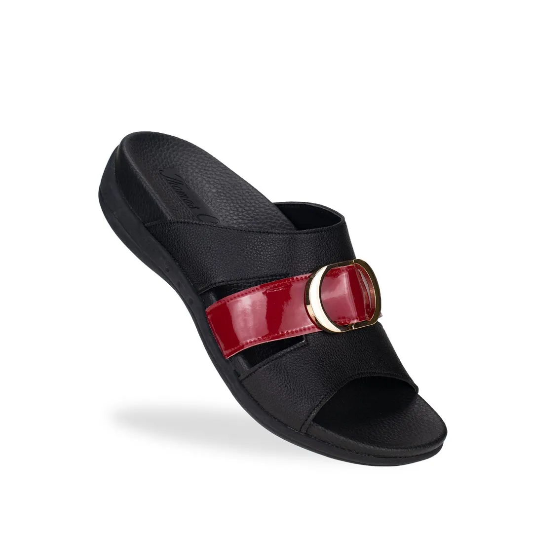 [EXTRA 20% off at cart] PU Cutout Slide Sandals