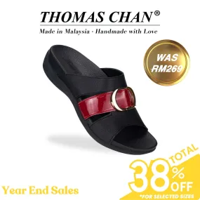 [EXTRA 20% off at cart] PU Cutout Slide Sandals