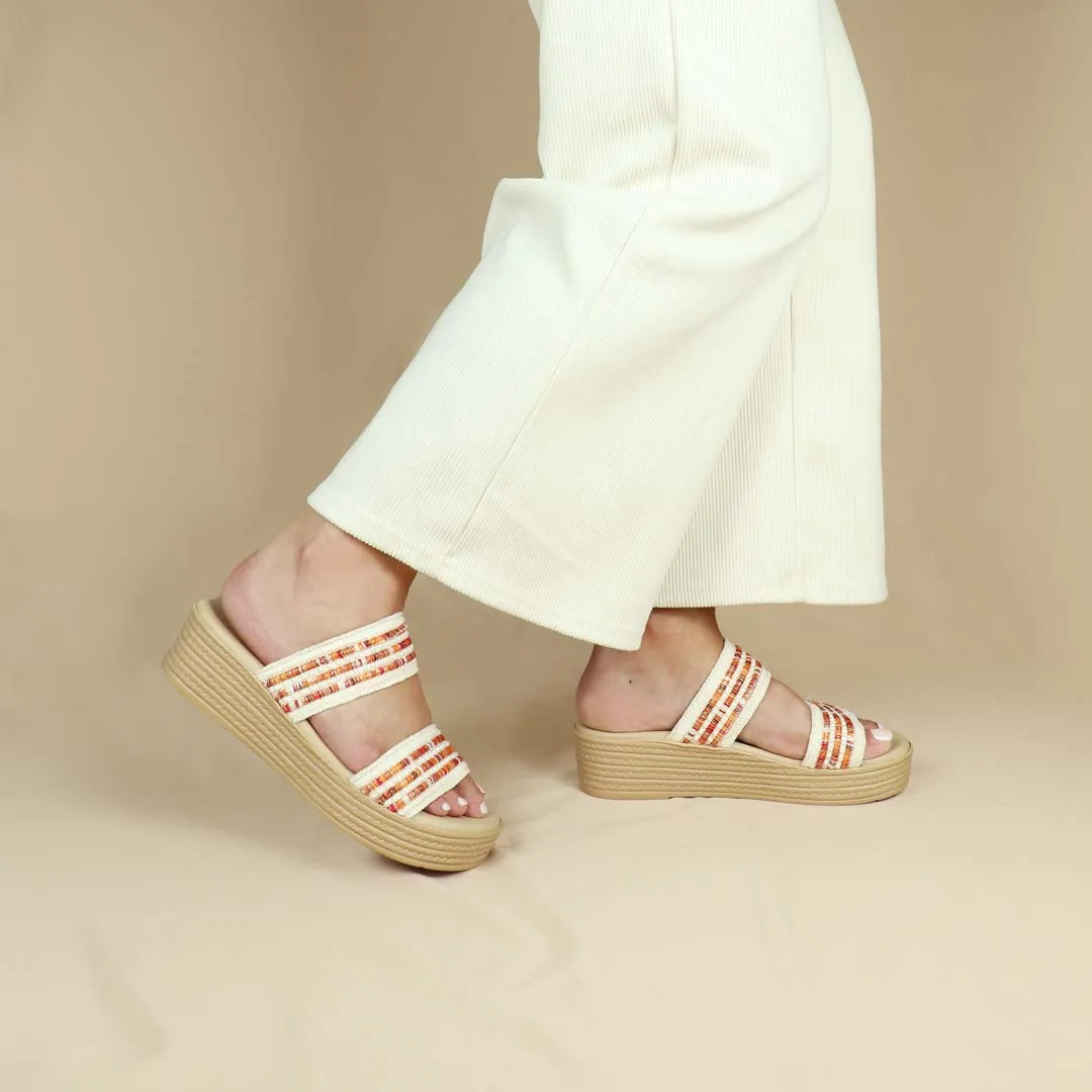 [EXTRA 20% off at cart] Summer Love Boho Low Platform Sandals