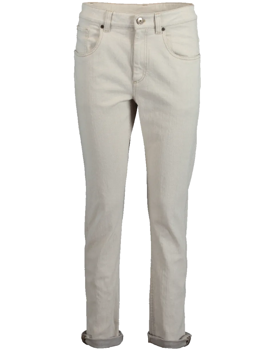 Five-Pocket Cropped Trouser