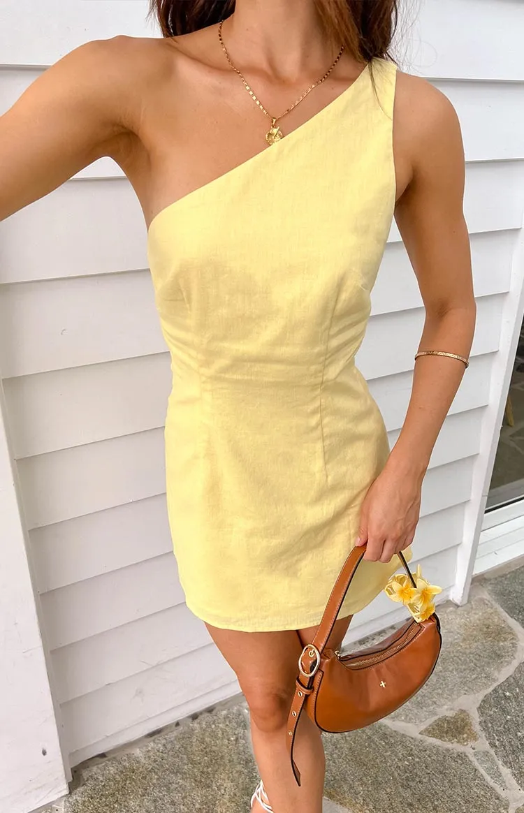 Freida Yellow Mini Dress