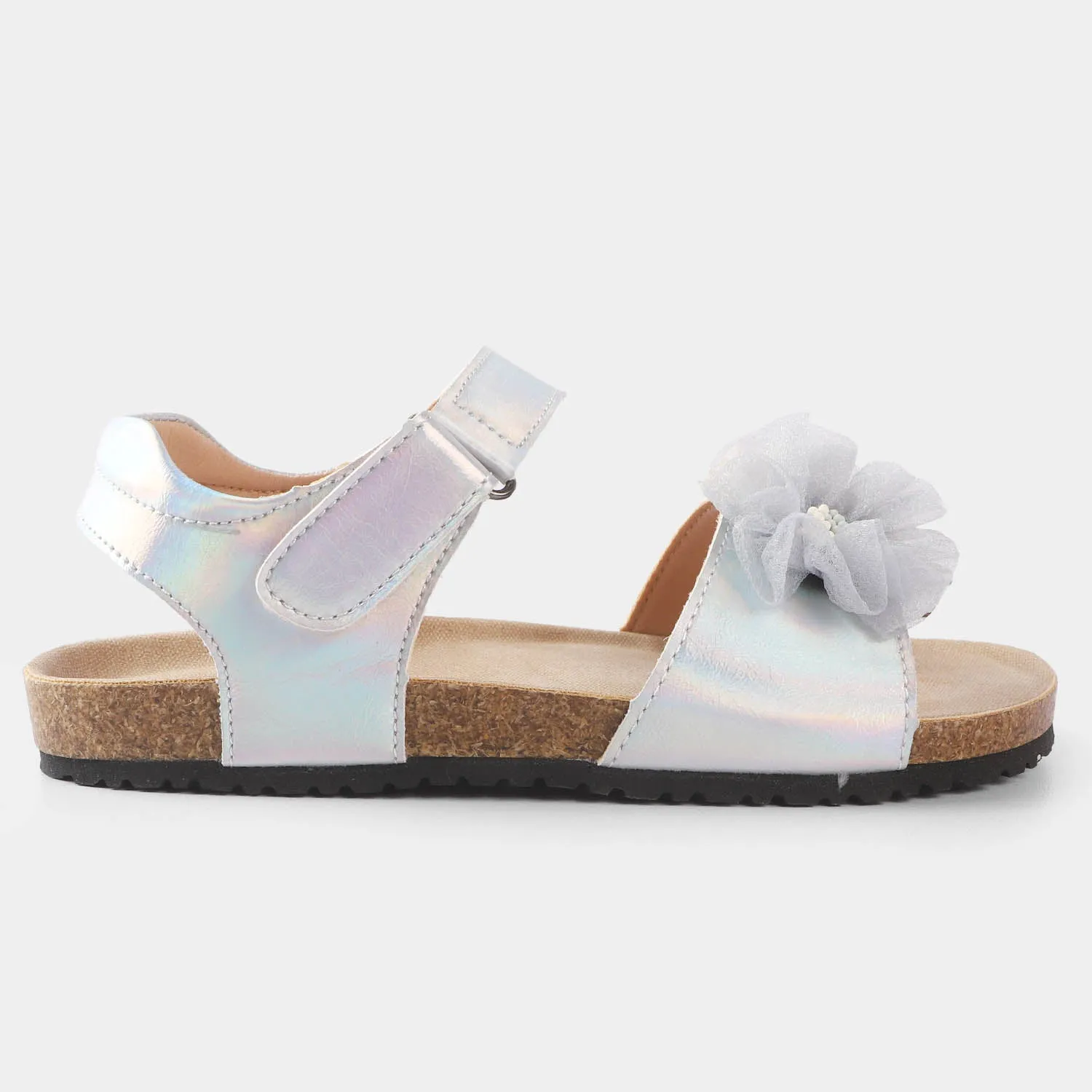 Girls Sandal 123-4-SILVER