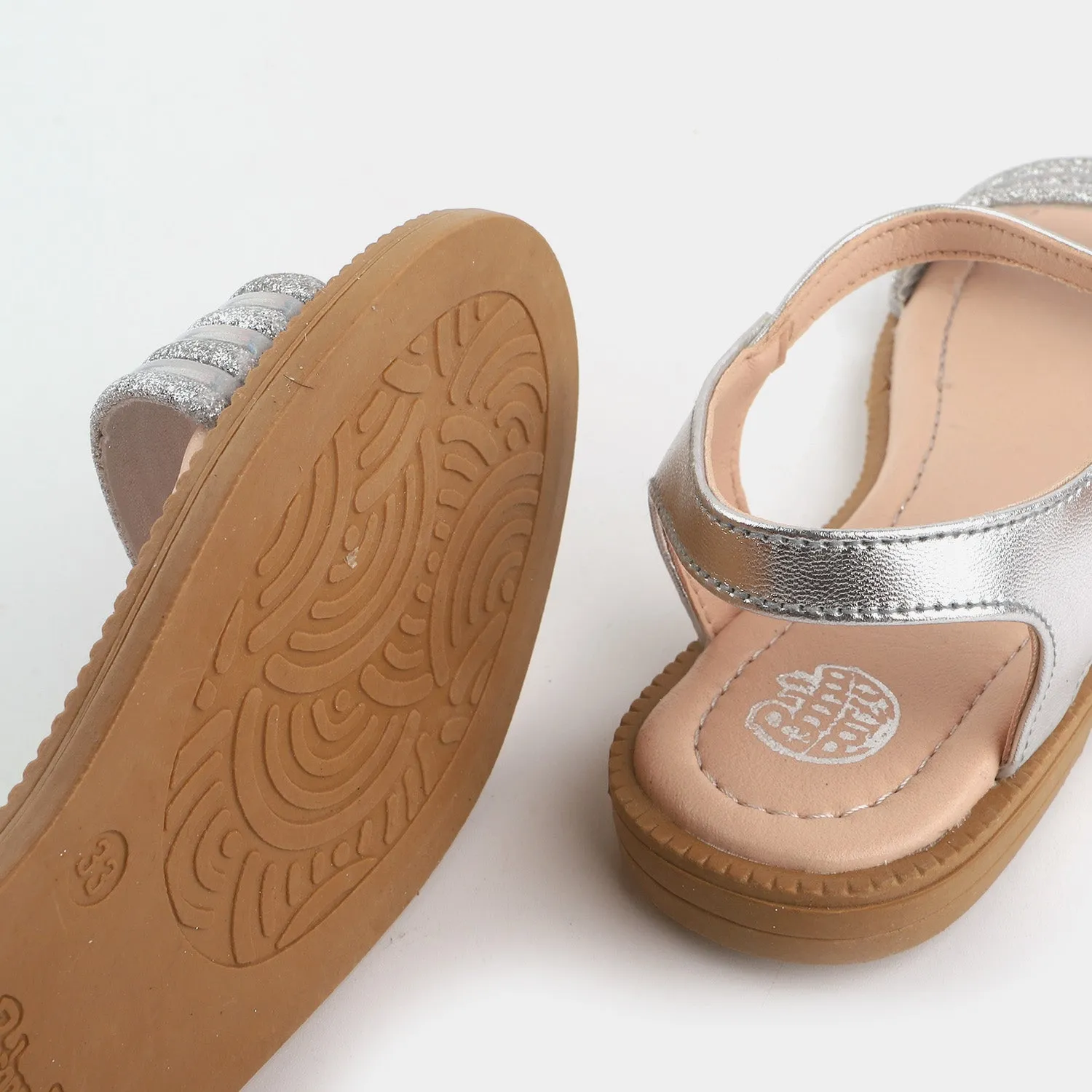 Girls Sandals 203-74-SILVER