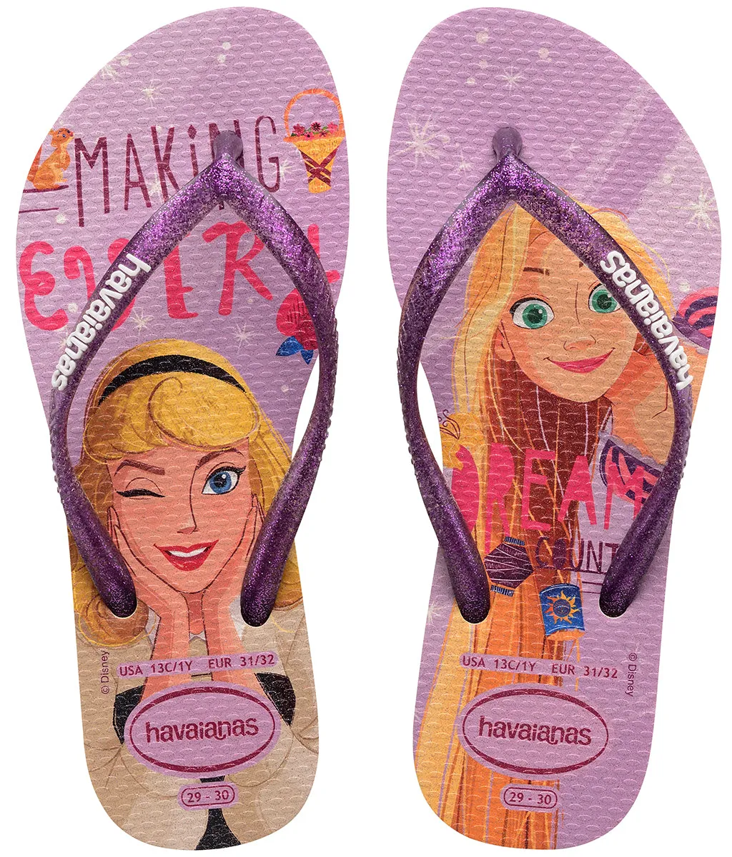 Havaianas Slim Princess In Purple For Kids