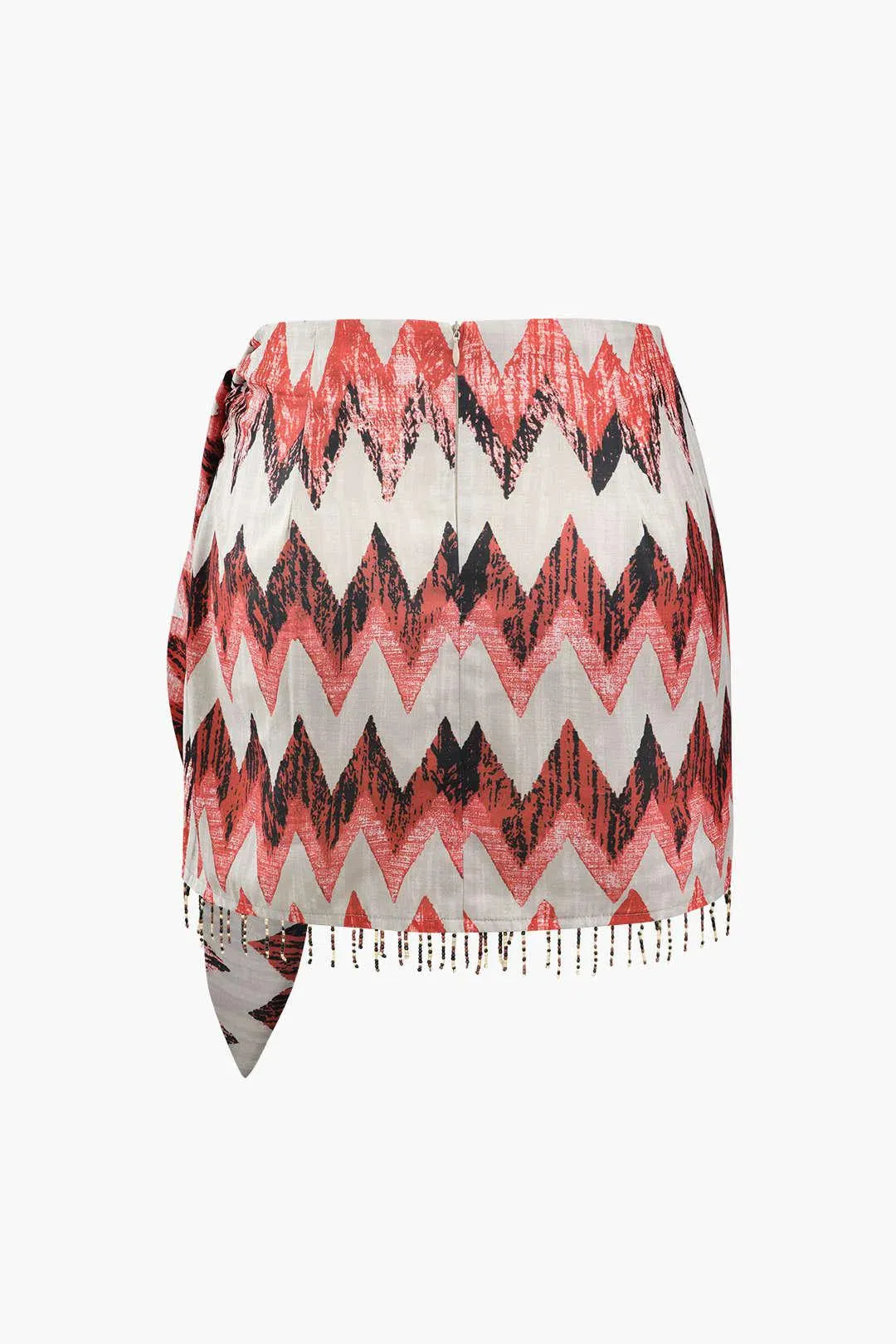 Ida – Unique design – Printed knot mini skirt