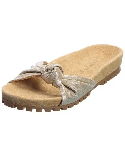 Jack Rogers Women's Platinum Knot Phoebe Suede Sandals