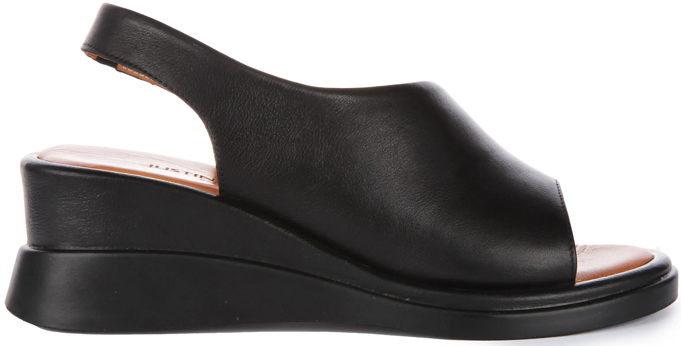 Justinreess England Nessa Wedge Sandal In Black For Women