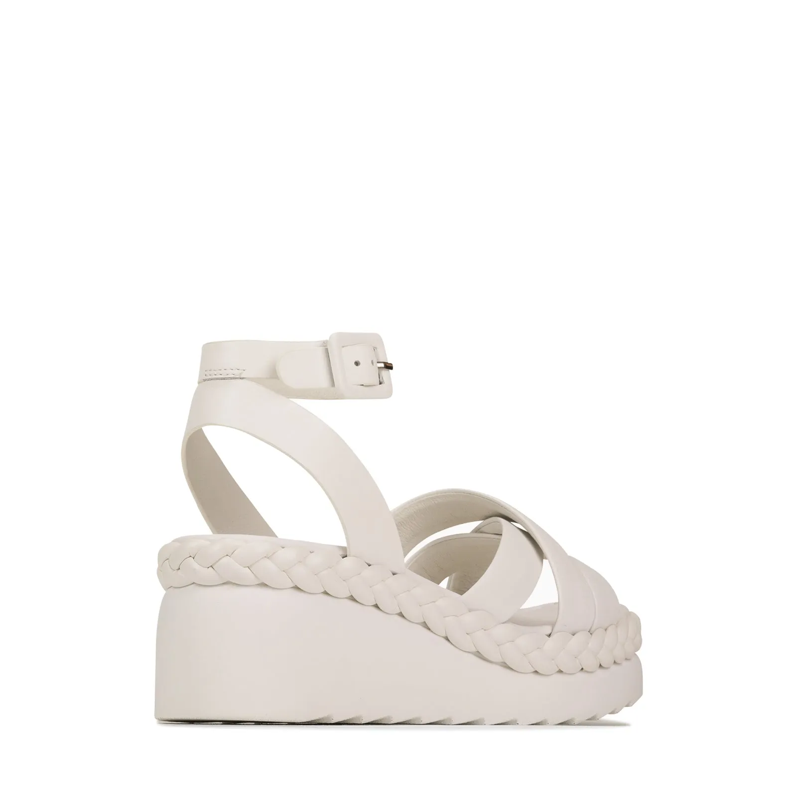 MELANA WEDGE SANDAL LEATHER