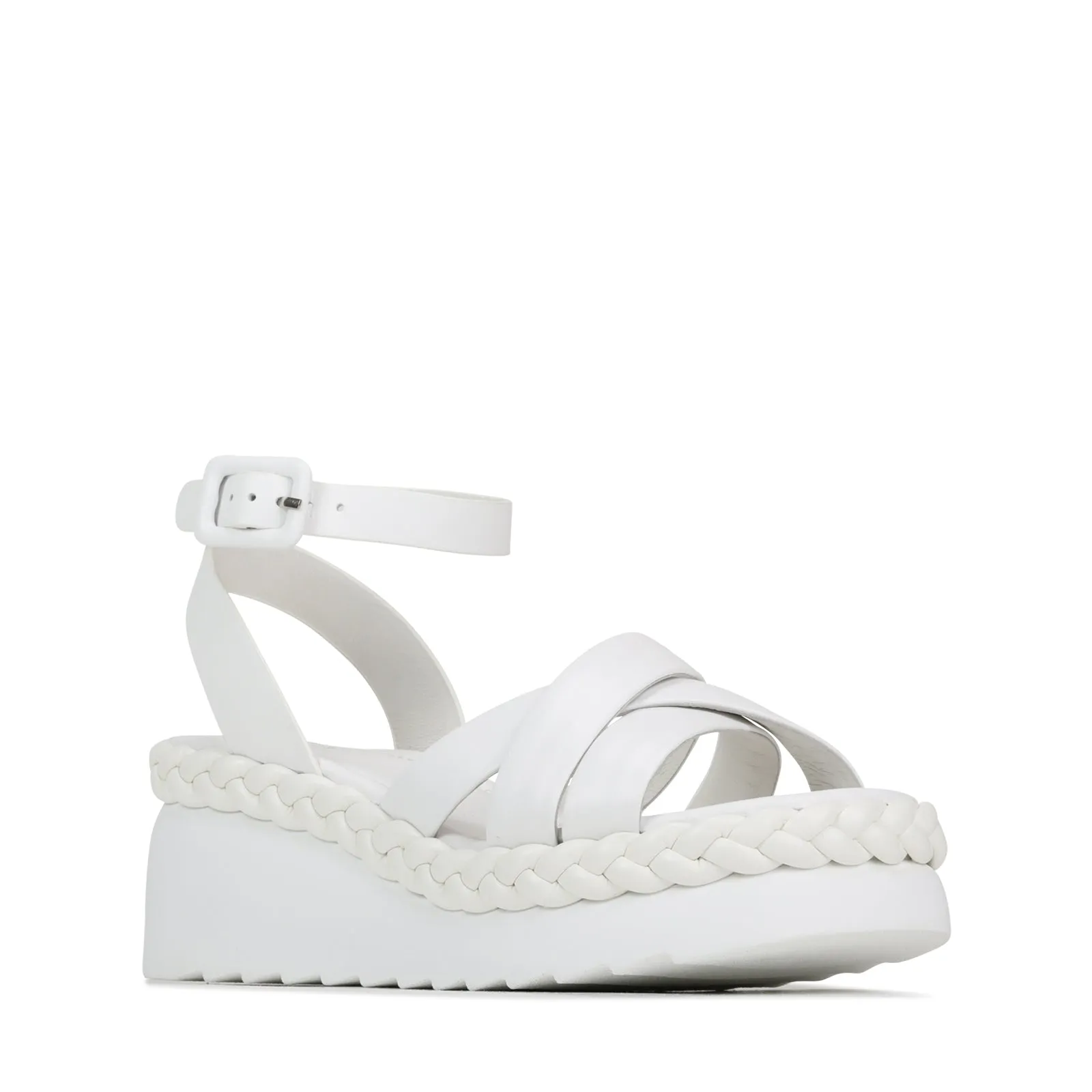 MELANA WEDGE SANDAL LEATHER