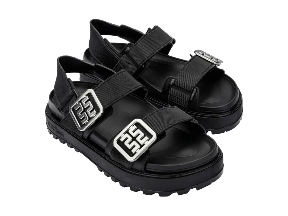 Melissa | Towny Sandals - Black