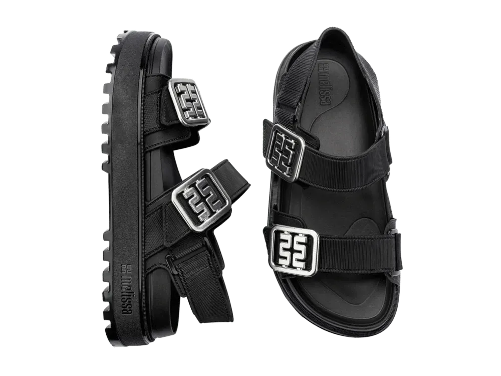 Melissa | Towny Sandals - Black