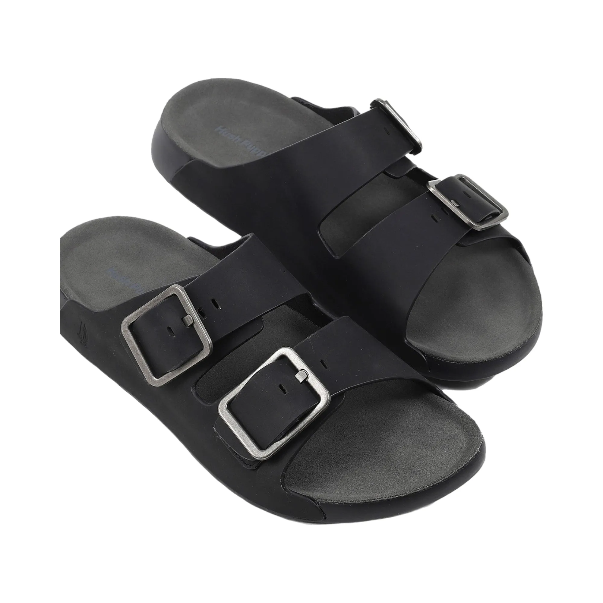 Mens Hush Puppies Hoges Sandals Black/Grey