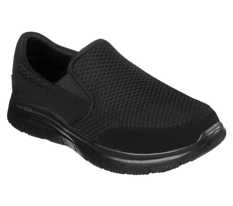 Mens Wide Fit Skechers Work Flex Advantage 77048 McAllen Slip On Walking Trainers