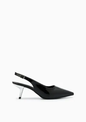 Must High Heel Slingbacks Black