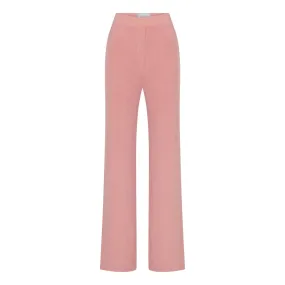 Orvell Knitted Pants In Soft Pink