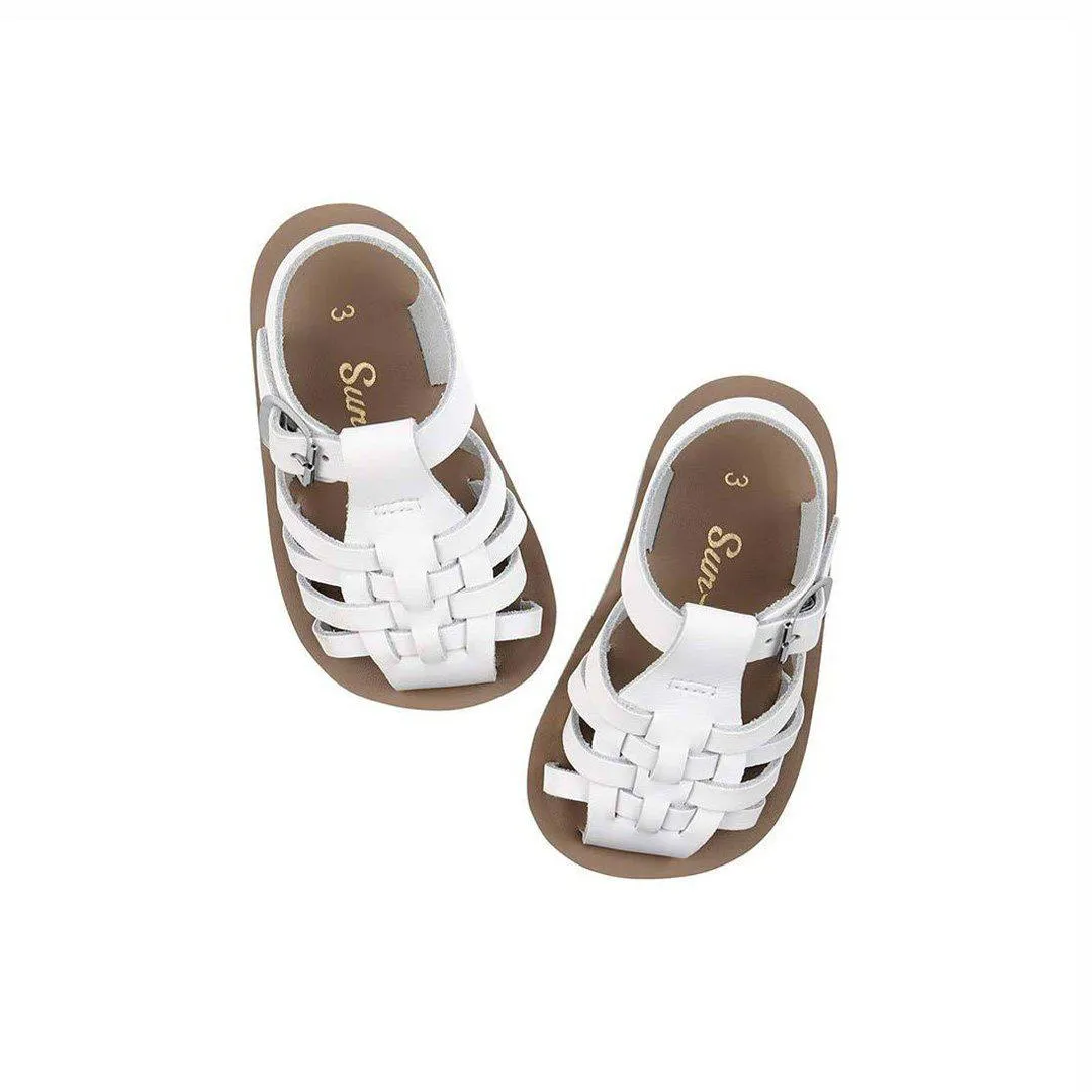 Outlet - Salt-Water Sun-San Kid's Sandals - Sailor - White