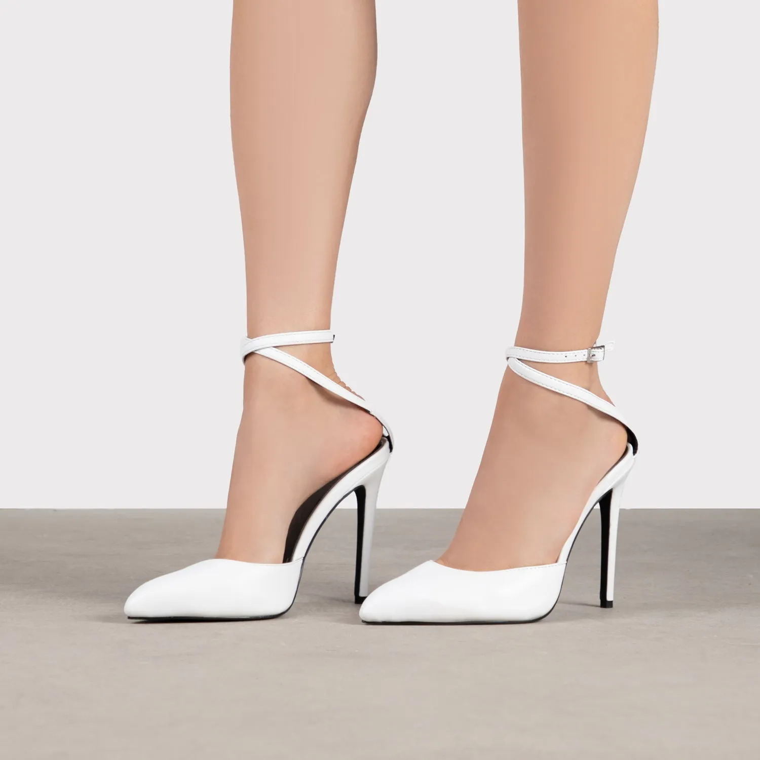 RAID Janiette Heeled Sandals in White