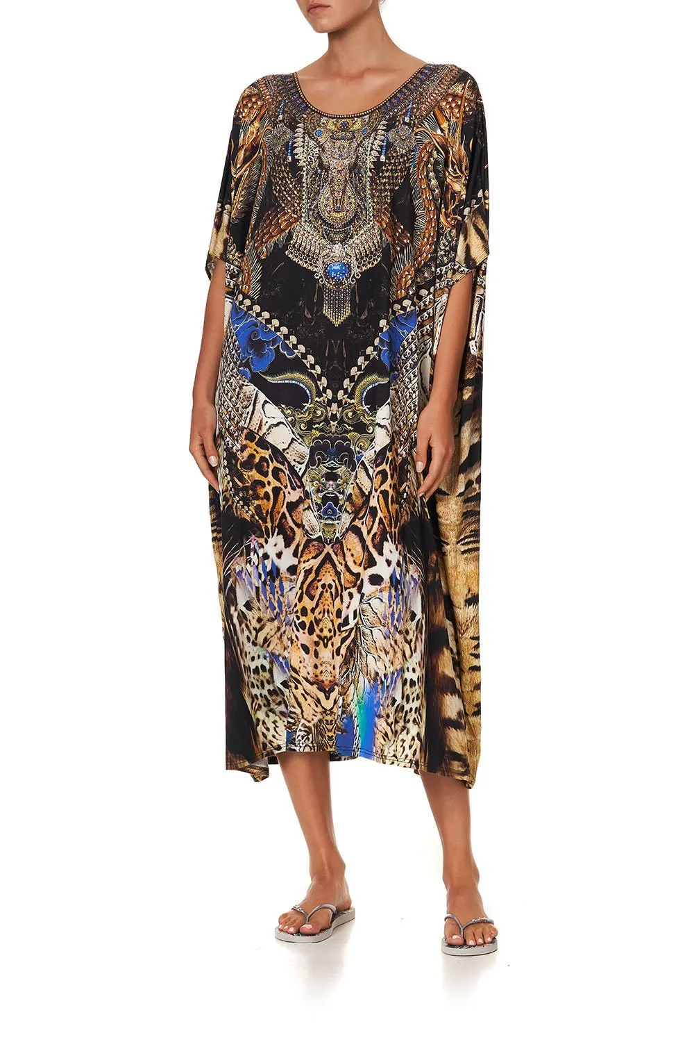 ROUND NECK LOUNGE KAFTAN DRAGON LADY