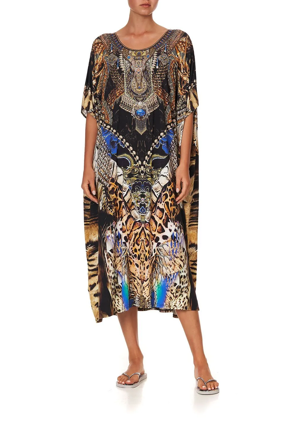 ROUND NECK LOUNGE KAFTAN DRAGON LADY