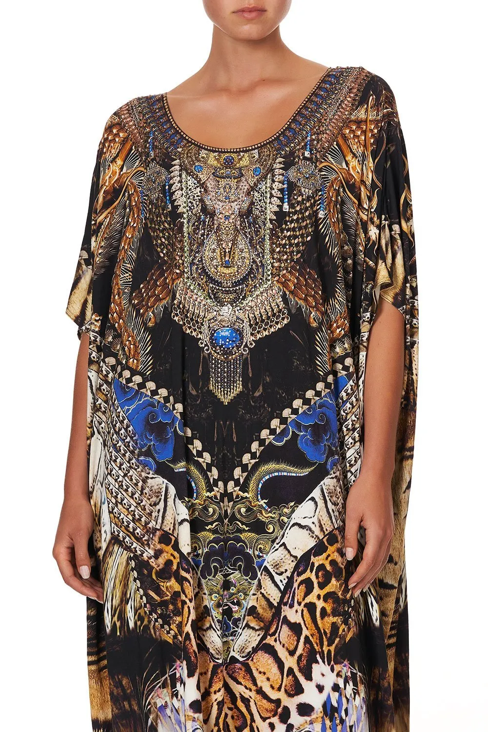 ROUND NECK LOUNGE KAFTAN DRAGON LADY