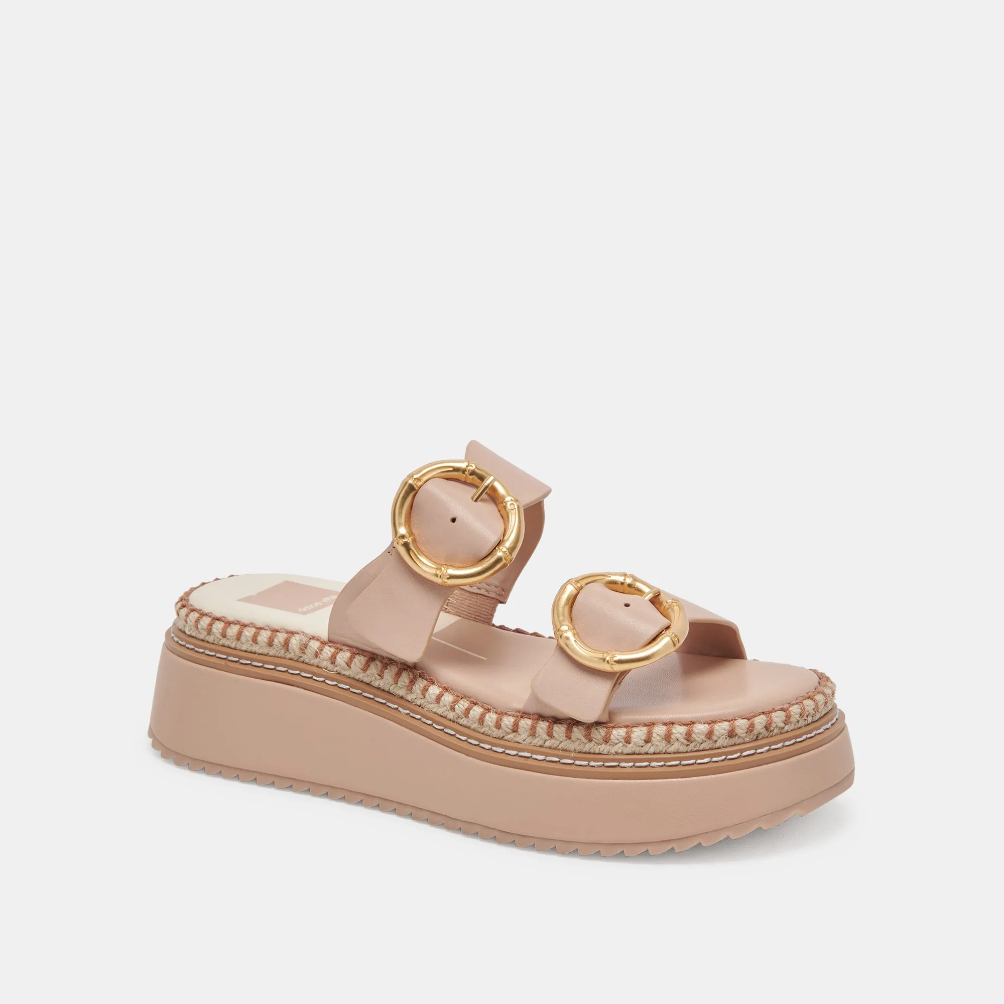 RYSHA SANDALS CREAM LEATHER