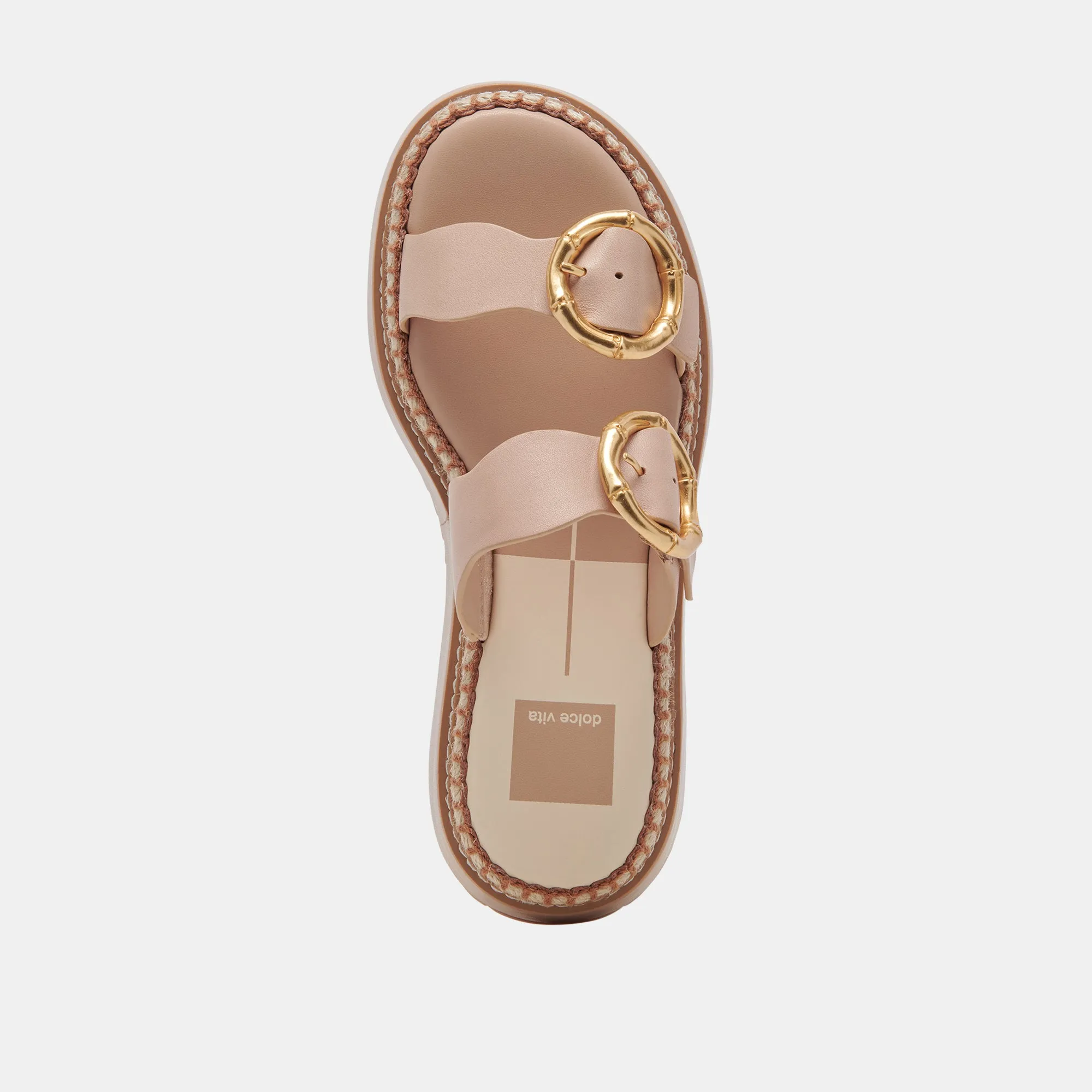 RYSHA SANDALS CREAM LEATHER