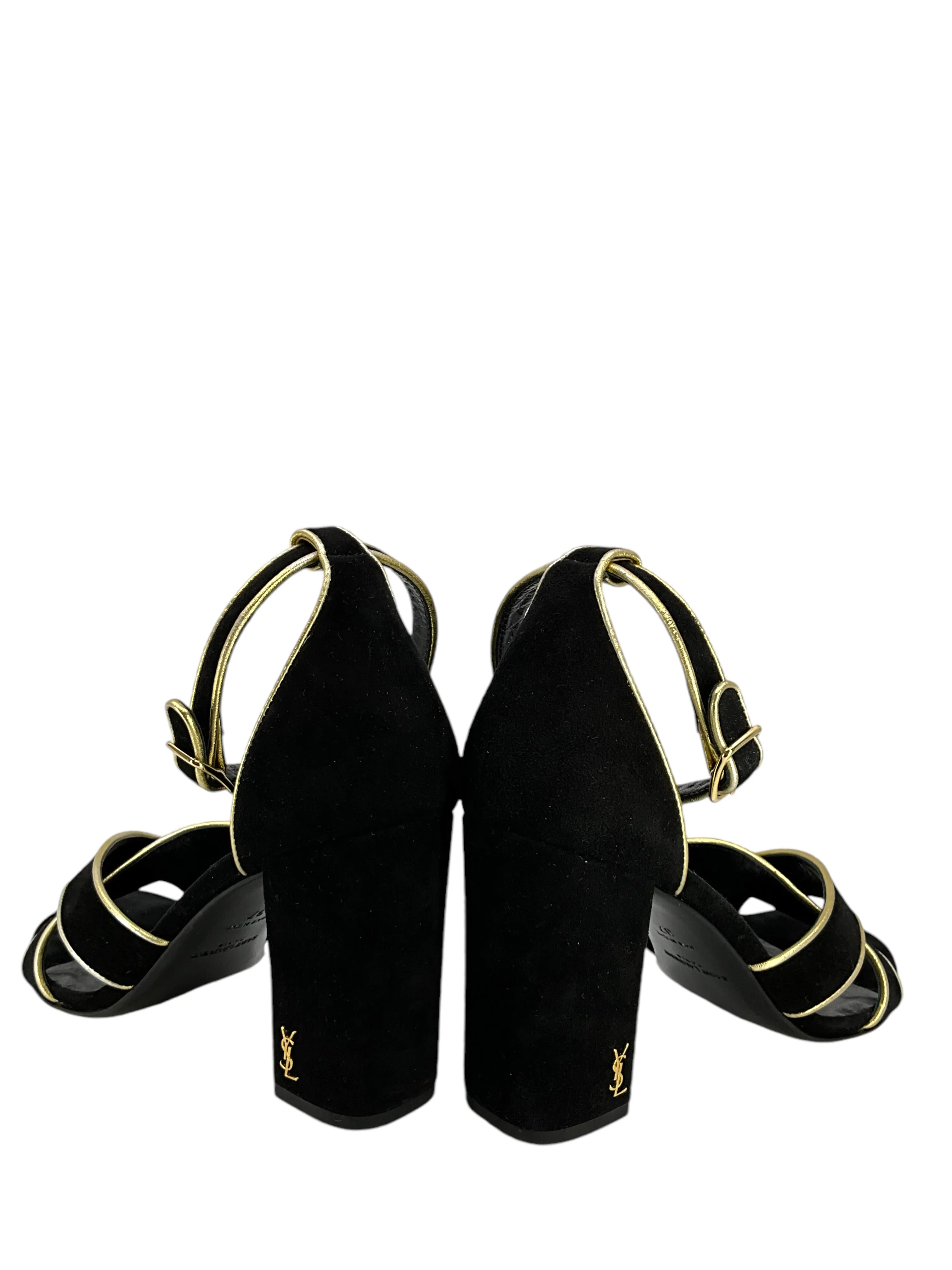 Saint Laurent Babies Suede Ankle Strap Sandals Size 7