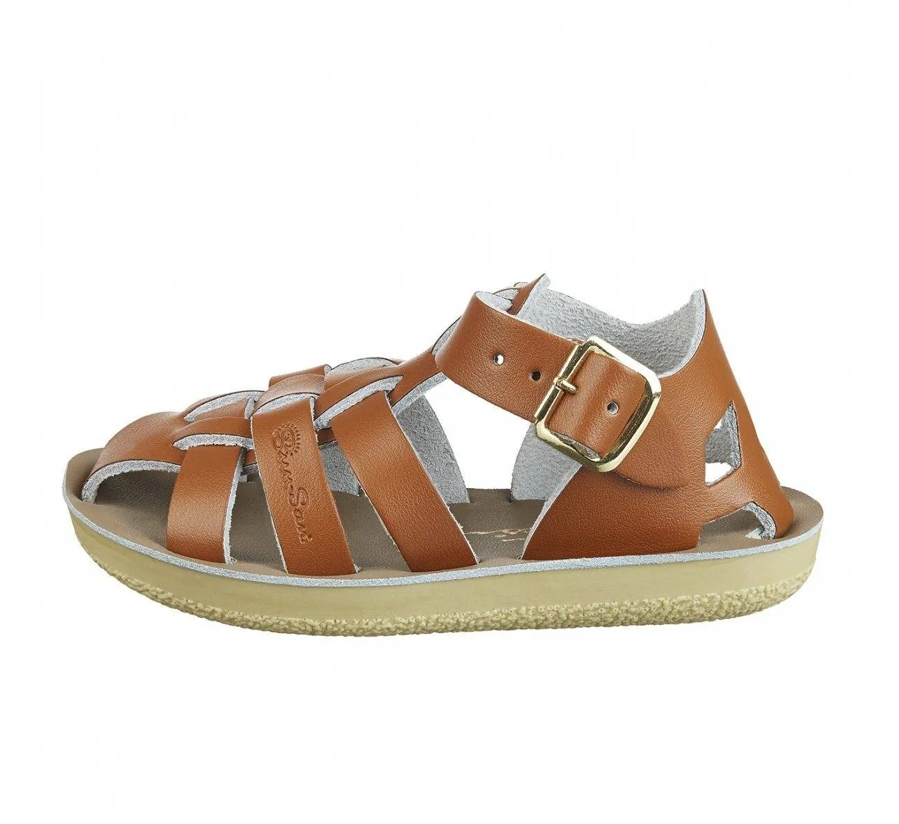 Salt-Water Sandals Shark Swimmer Tan