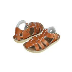 Salt-Water Sun-San Kid's Sandals - Shark - Tan