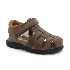 Scott David Felix Sandals Brown Walker Toddler Boys - Kids Shoes