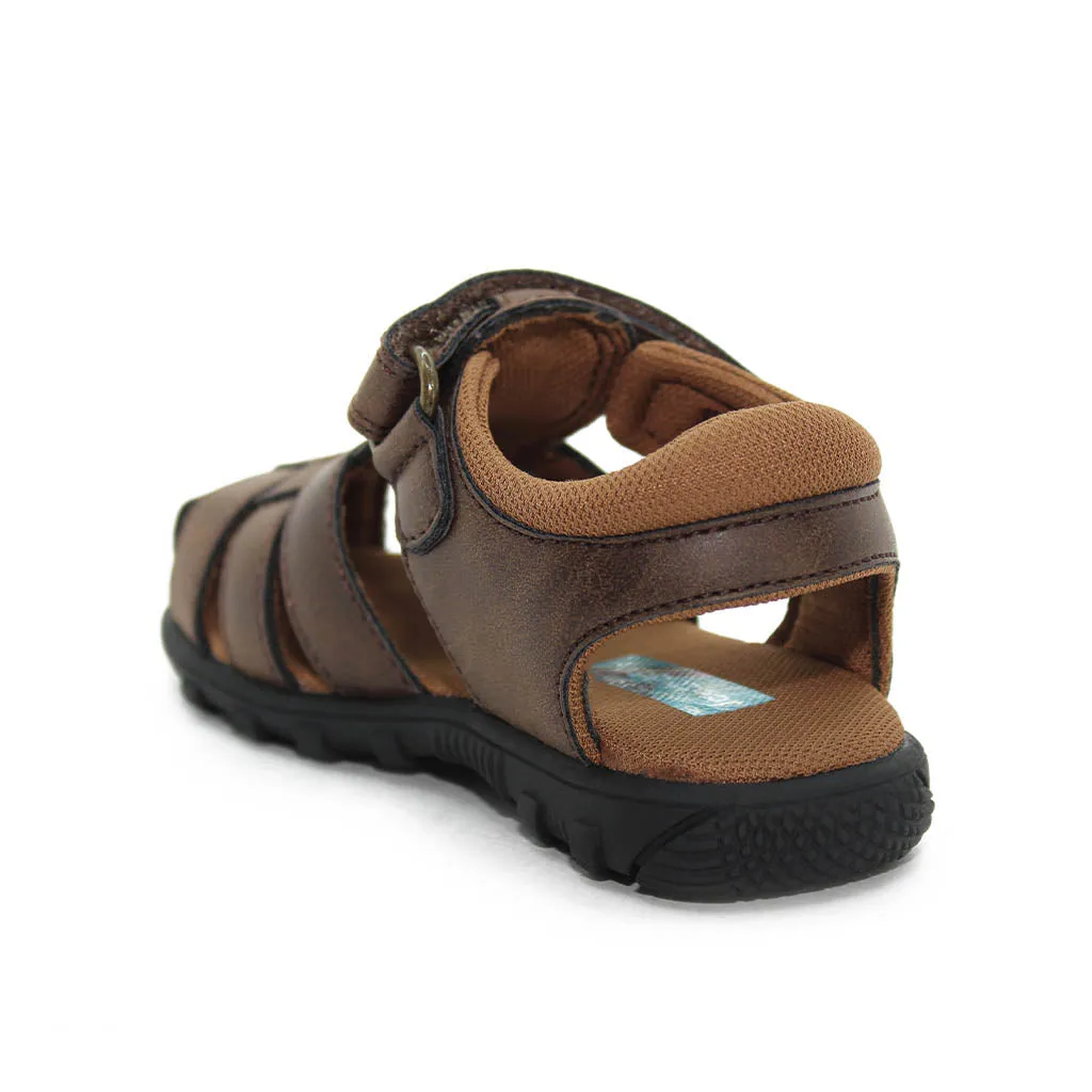 Scott David Felix Sandals Brown Walker Toddler Boys - Kids Shoes