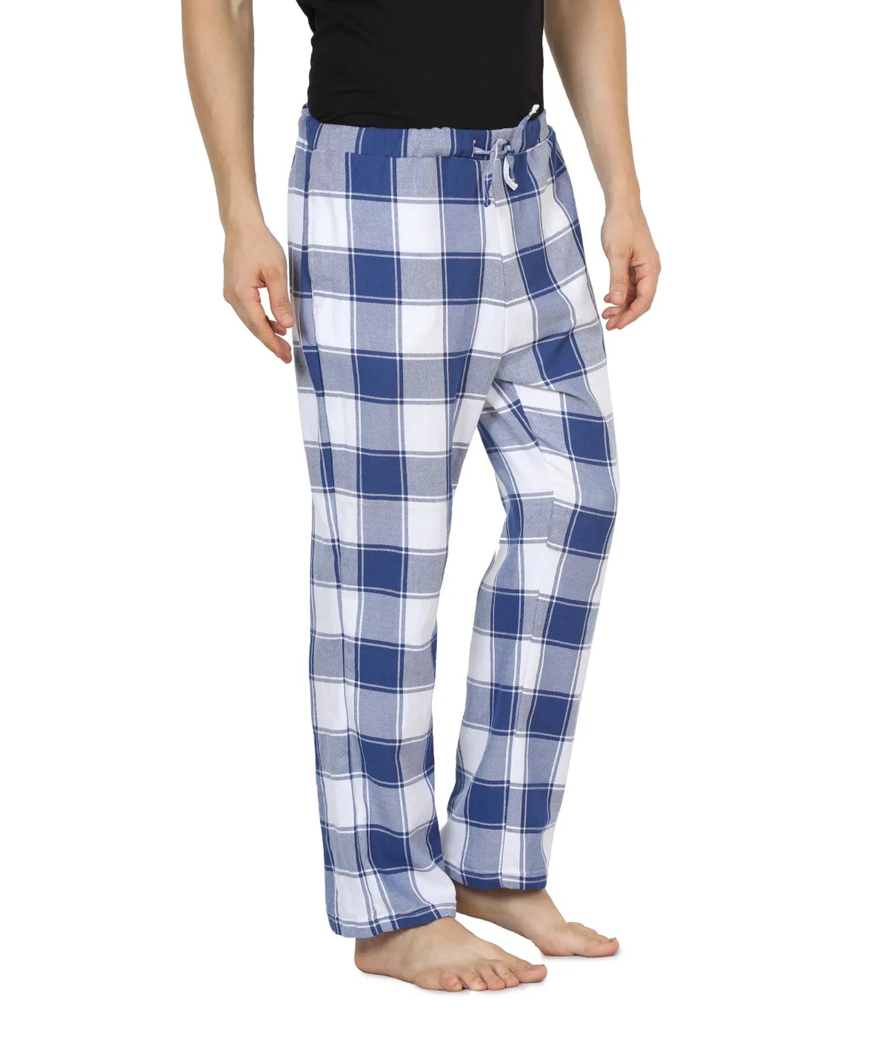 Semantic Mens Blue Big Checks Pyjamas