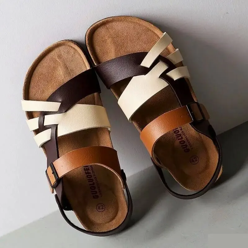 Spartacus Ankle-Strap Sandals