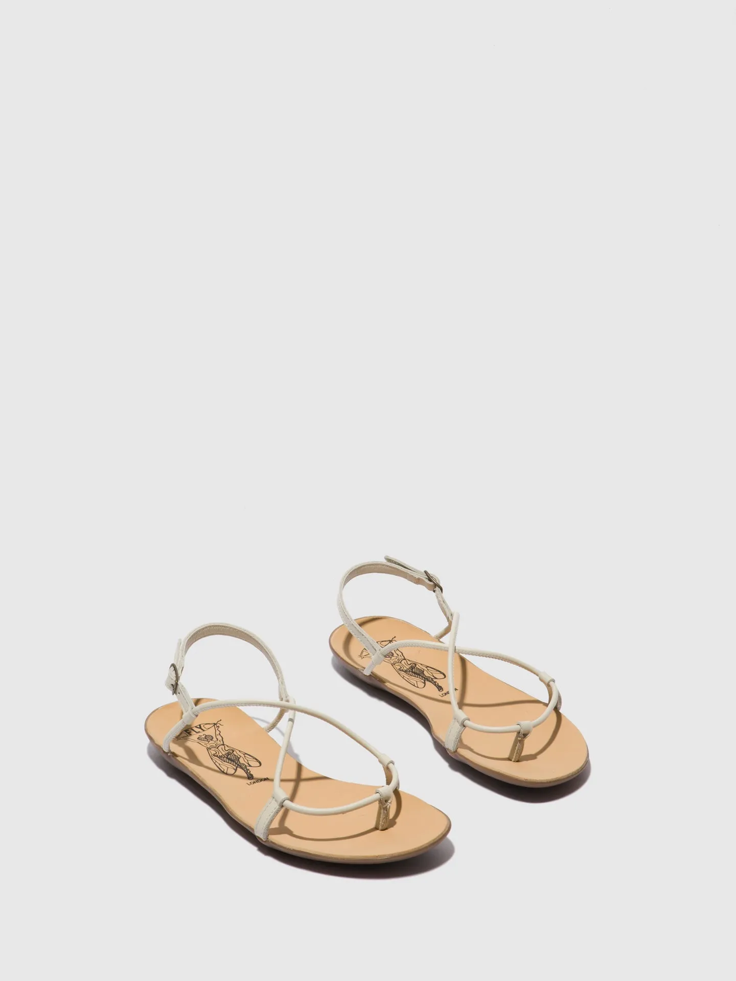 Strappy Sandals MAXA736FLY CIERVO  OFFWHITE