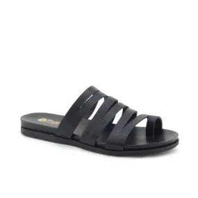 Tsonga Abuye Black Toe Loop Sandal