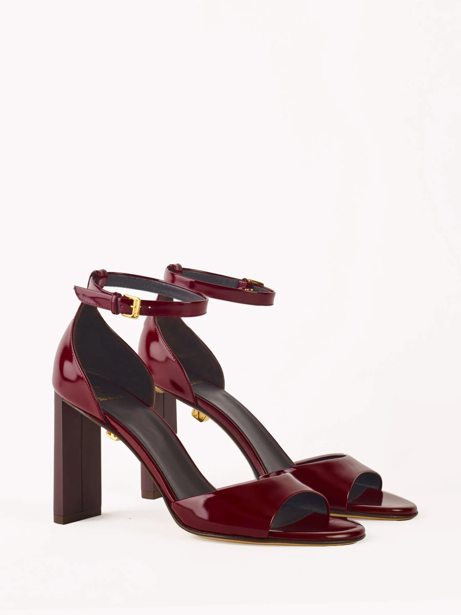 Valentina high-heel Burgundy Leather